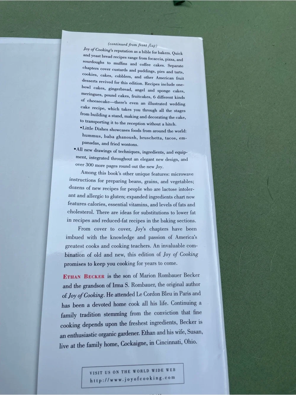 Joy of Cooking — White Cover with Red & Blue Text